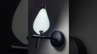Красивый светильник золотая птичка на ветке #shorts #дизайнинтерьера