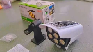 Уличный светильник с датчиком движения на солнечной батарее + пульт JLB 2178  - Светодиодный фонарь