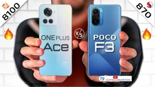 ONEPLUS Ace VS POCO F3  Camera | Body | AnTuTu | Benchmark | Display | Full Comparison