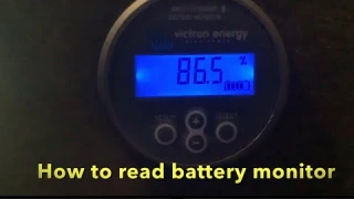 How to use and read Victron BMV-712 battery monitor. Walk Thru Beginners Tutorial 101.