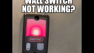Genie Garage Door Wall Switch Fix