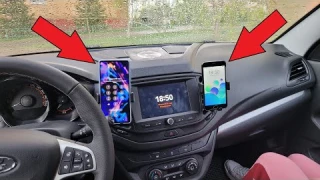 Самый УДОБНЫЙ держатель телефона в Lada Vesta! Joyroom в дефлектор.