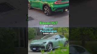 Would you choose a Ferrari or 10 Xiaomi Yu7🤔#dreamcar #xiaomi #ferrari #electriccar