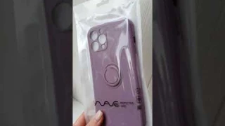 Чехол-накладка с подставкой/держателем WAVE Light Color Ring iPhone 12 Pro Max purple