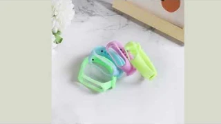 YAYUU светящийся силиконовый ремешок для наручных часов Xiaomi Mi Band 3 4 5, сменный Браслет,