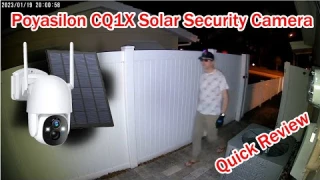 Poyasilon CQ1X Wireless Solar Security Camera, 3MP 2K FHD 2.4G Wi-Fi 360° Two-Way Audio REVIEW
