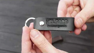 Брелок для ключей из кожи HELFORD Классик. Видео обзор кожаного брелка.
