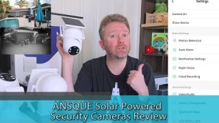 🔥 ANSQUE Solar Powered Security Camera Review – AI Motion Detection Home Protection!