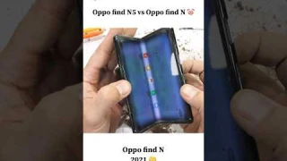 Oppo find N5 2025 vs Oppo find N 2021 🤡 # Bend test 🤔# find N5 #Find N# viral