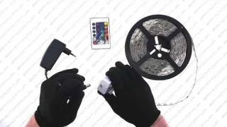 Лента светодиодная SMD 5050   RGB, влагостойкая, 30 крист/1м, бухта 5м   RGB-контроллер...