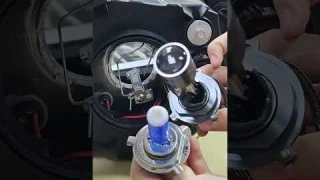 How to install H4 LED headlight with projector lens?