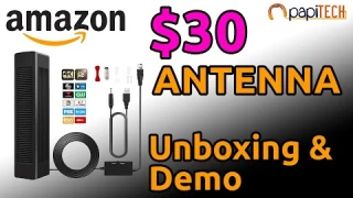 Does this $30 TV Antenna from Amazon Actually Work? - Unboxing & Demo