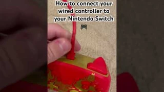 How to connect your nintendo switch wired controller to your Nintendo Switch 🎮 #switch  #tutorial