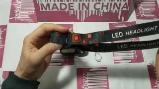 Налобный фонарь с датчиком движения + аккумулятор 18650 с AliExpress