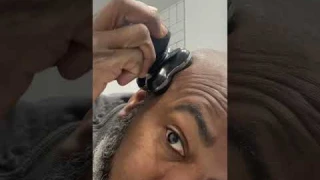 First time using the Remington head shaver ￼ #headshaver ￼￼