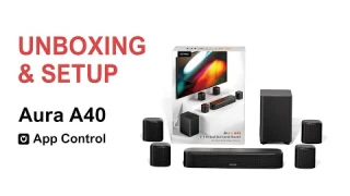 Aura A40 Soundbar Unboxing and Operation Tutorial Video