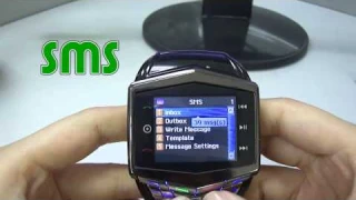 Quad Band сенсорный телефон часы с Bluetooth