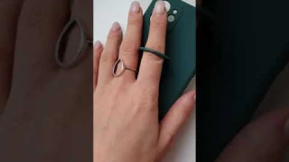 Чехол-накладка с подставкой/держателем WAVE Light Color Ring iPhone 12 dark green