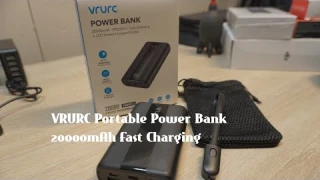 VRURC Portable Power Bank 20000mAh Fast Charging & First Look