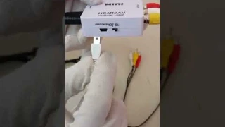 Unboxing & Demo: #HDMI to #AV Converter - Quick Setup Guide #HDMItoAV #rca  #converter