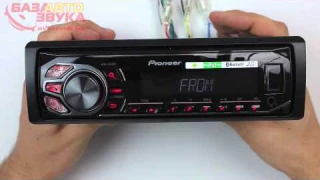Pioneer MVH-X360BT Автомагнитола с поддержкой Bluetooth Распаковка Обзор avtozvuk.ua