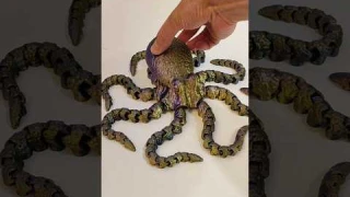 Реалистичный осьминог с подвижными щупальцами на 3d-принтере Creality K1 MAX