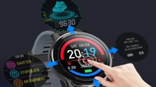 Ip68 Смарт-часы монитор сердечного ритма давление погода спорт фитнес-трекер купить на Алиэкспресс