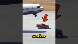 Airport Worker RISKS Life To Save Airplane 😨✈️