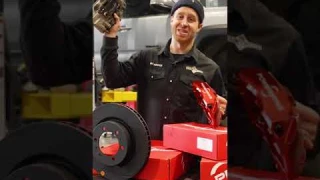 BIG BRAKE KIT WORTH IT? #automobile #tacomatrd #carbrake #shorts