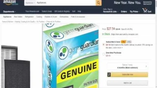 GermGuardian FLT4825 GENUINE True HEPA Replacement Filter B for AC4300 AC4800 4900 Series Air Purifi