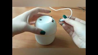 Обзор как подключать Мини Увлажнитель воздуха Humidifier.