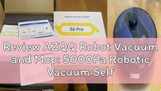 Review AZQQ Robot Vacuum and Mop: 5000Pa Robotic Vacuum Self Emptying for 60 Days Hands-Free Cleanin