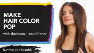 Add Instant Vibrancy to Colored Hair with Color Safe Shampoo + Conditioner | Bumble and bumble.