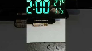 025 часы настольные с ночной подсветкой .температурой в помещении и указатель влажности89520085099