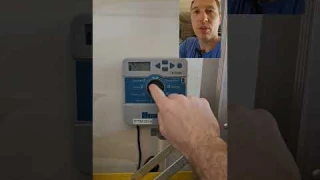 Turn on a single sprinkler zone with the Hunter X Core controller. #diy #hunter #sprinklersystem