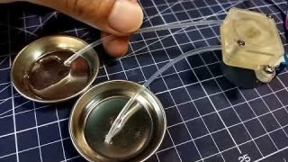 Small and slow 3d printed liquid pump with 28byj-48 stepper motor with 2mm silicon tube