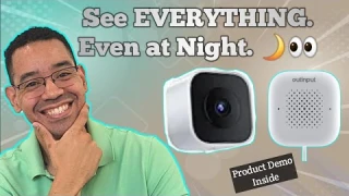Outinput 2K Window Security Camera – AI Color Night Vision & App Control! Best Home Security 2025
