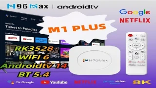 M1 Plus Android TV Box 2025 - 8K Video,  WIFI 6, Bluetooth 5.4  | U1timate Streaming Experience!