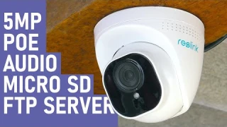 👍 ОТЛИЧНАЯ 5Mp POE КАМЕРА НАБЛЮДЕНИЯ Reolink RLC-520 📸 Audio, Micro SD, FTP Server, IP 66
