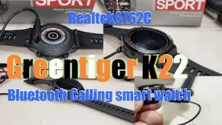 Обзор смарт часов K22 - Greentiger K22 - Смарт-часы для мужчин с Bluetooth звонками.
