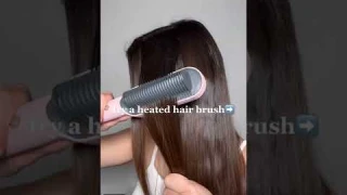 Instead of using a hair straightener, try this instead #flatiron #hairtips #hairstyling