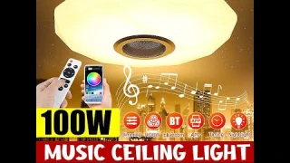 Светодиодный музыкальный потолочный светильник, 300 Вт, RGBW