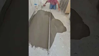 Does it really self level? #woodflooring #diy #howto #floor #installation #wood #concrete #level