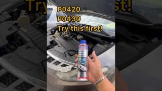 Try this first! P0420 P0430 Catalytic Converter Cleaner Fix! #shorts #tips #cars #viral #liquimoly