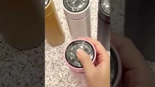 500 Stainless Steel LED Smart Temperature Display Gym water bota Thermal Flask Cup self cleaning
