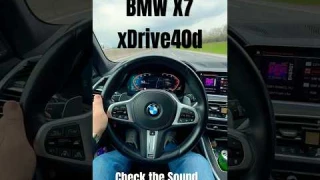 Bmw X7 40d xDrive 100-200 Speed #G07 #B57 #bmw #2021 #black #car   #viralvideo #automobile #top