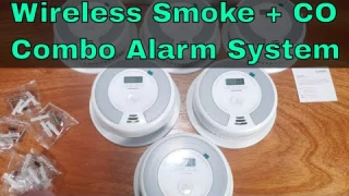 X Sense Wireless Smoke + CO Alarm System - x6 SC07-W Detectors