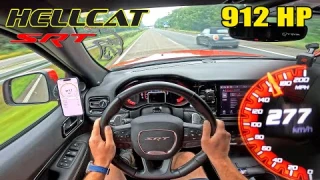 912HP DODGE DURANGO HELLCAT | 277KMH / 173MPH on GERMAN AUTOBAHN